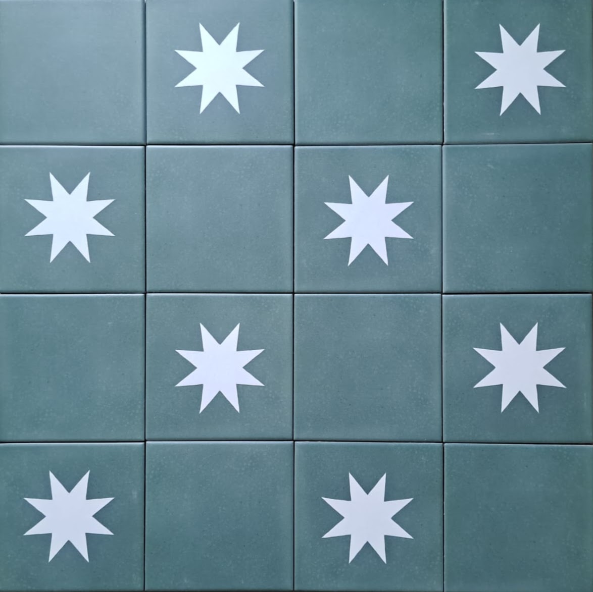 Rubins Green Decor MINI Moroccan Porcelain Wall & Floor Tile 15cm x 15cm