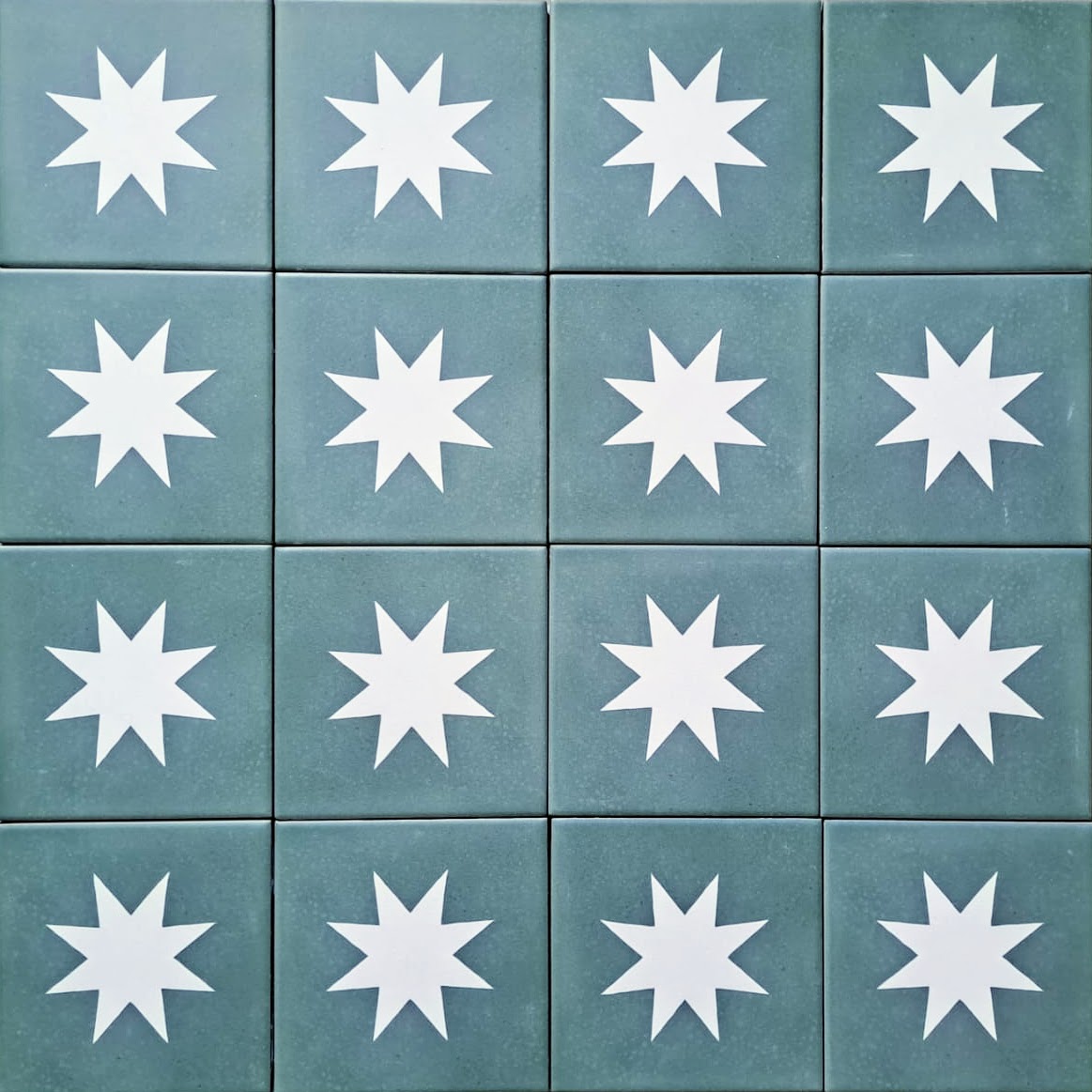 Rubins Green Decor MINI Moroccan Porcelain Wall & Floor Tile 15cm x 15cm
