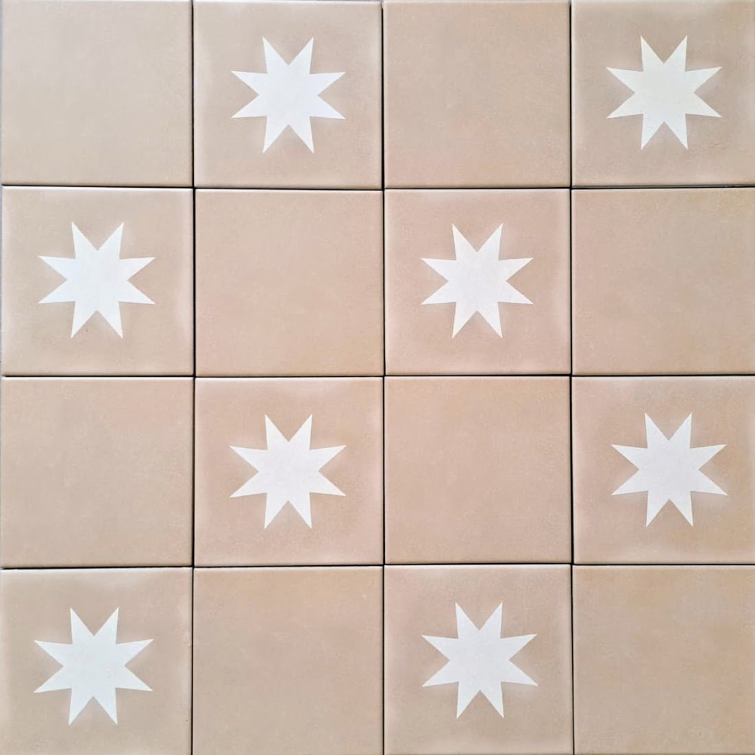 Rubins Gold Base MINI Moroccan Porcelain Wall & Floor Tile 15cm x 15cm