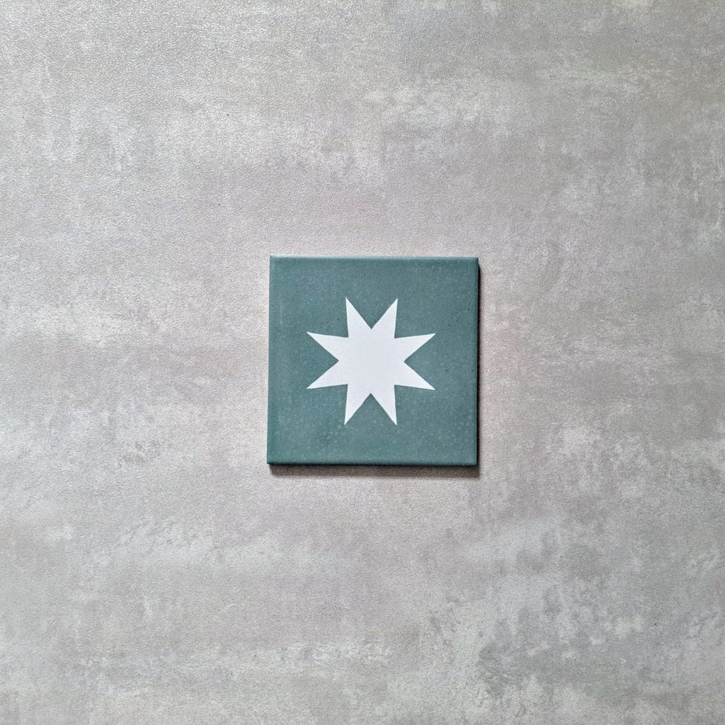 Rubins Green Decor MINI Moroccan Porcelain Wall & Floor Tile 15cm x 15cm