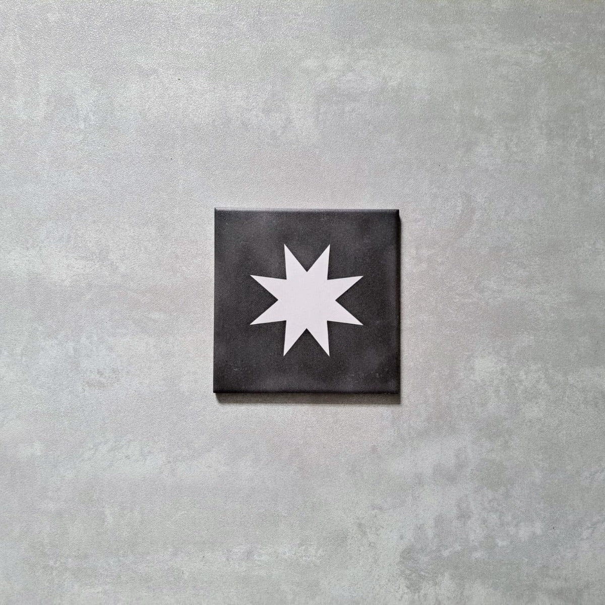 Rubins Black Decor MINIÂ Moroccan Porcelain Wall & Floor Tile 15cm x 15cm