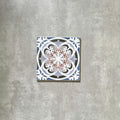 FULL TILE SAMPLE Imperial Victorian Blue Mini Tiles | Main Tile | 15cm x 15cm