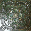 FULL TILE SAMPLE Kintsukuroi Jade Green 30.5cm x 30.5cm