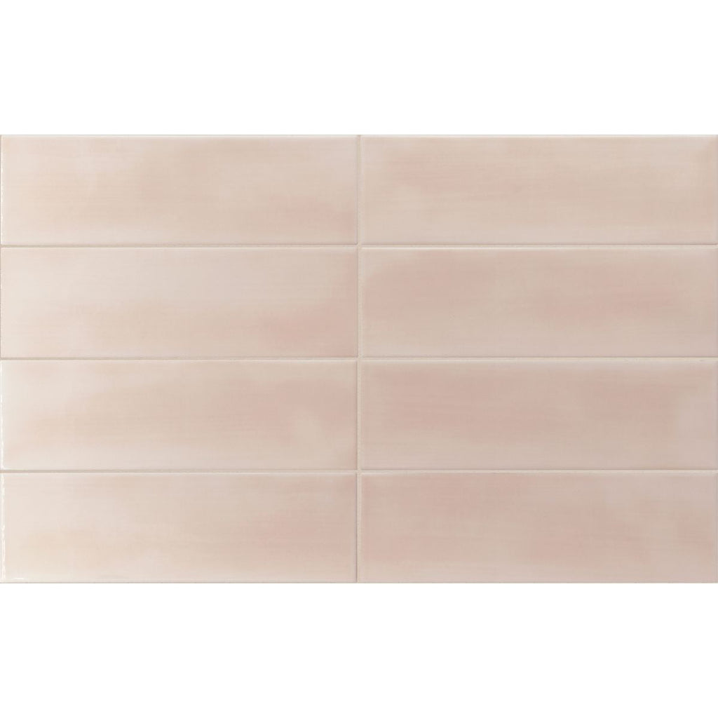 Osaka Brick Tile Pink Moroccan Handmade Tile Style 6.5cm x 20cm