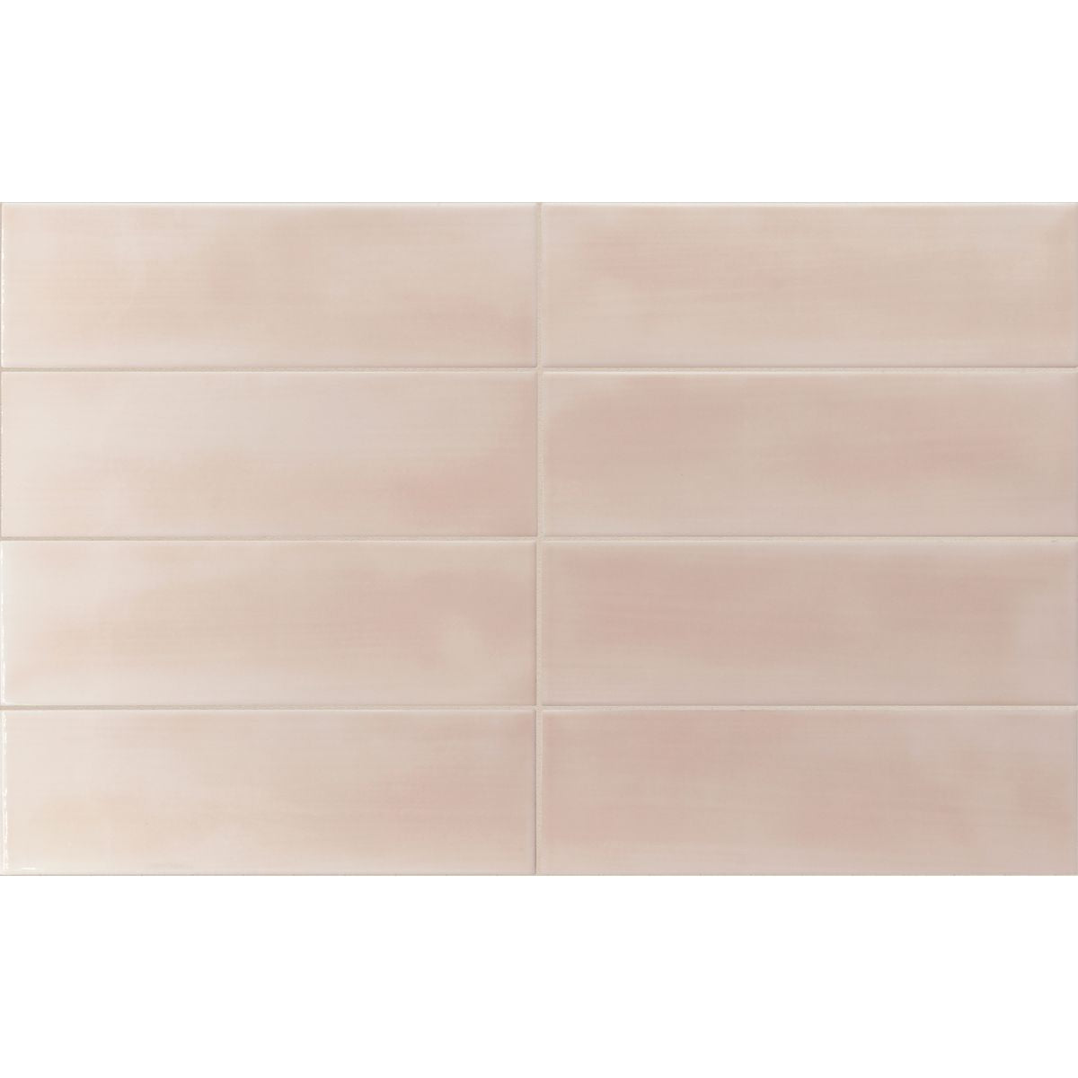Osaka Brick Tile Pink Moroccan Handmade Tile Style 6.5cm x 20cm