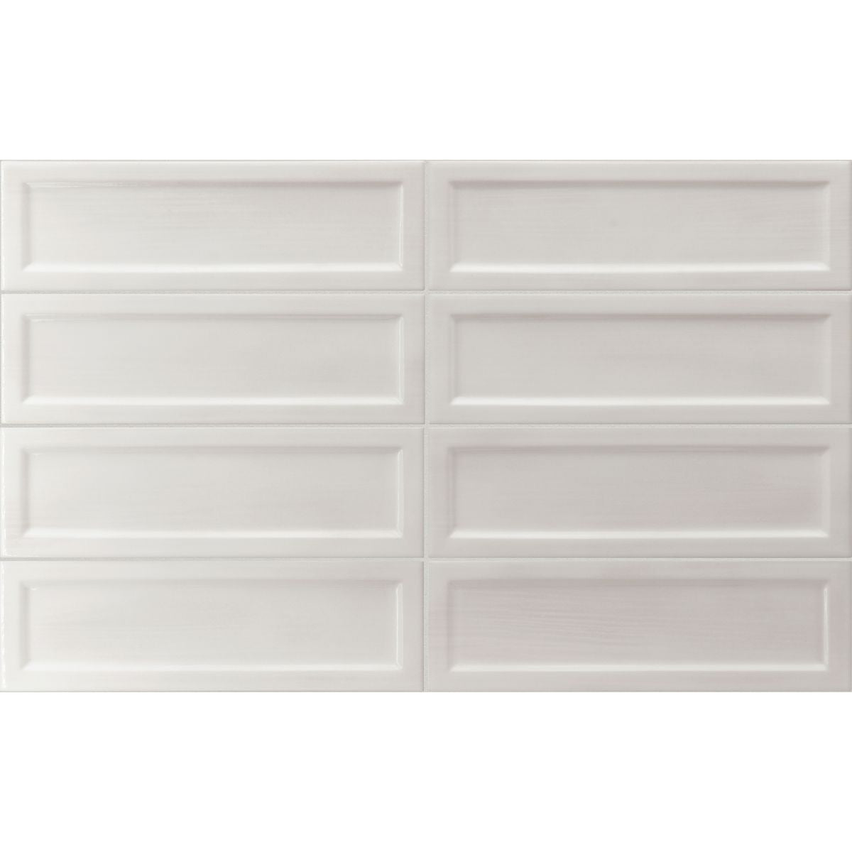 FULL TILE SAMPLE Osaka Brick DECOR White Moroccan Handmade Style 6.5cm x 20cm
