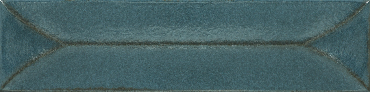 FULL TILE SAMPLE Baroque DECOR Laguna Blue Porcelain Wall Tiles Tiles 9.1cm x 37.5cm