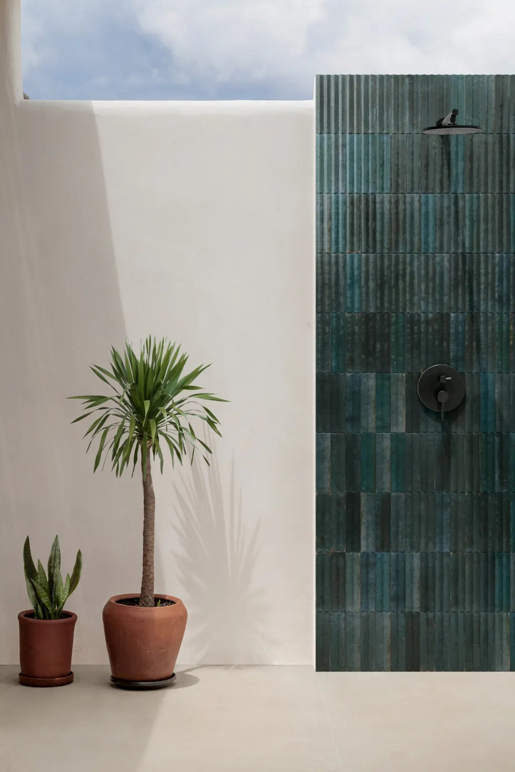 Levent Tiles Blue Fluted Gloss Decor Porcelain Tiles 6cm x 24cm