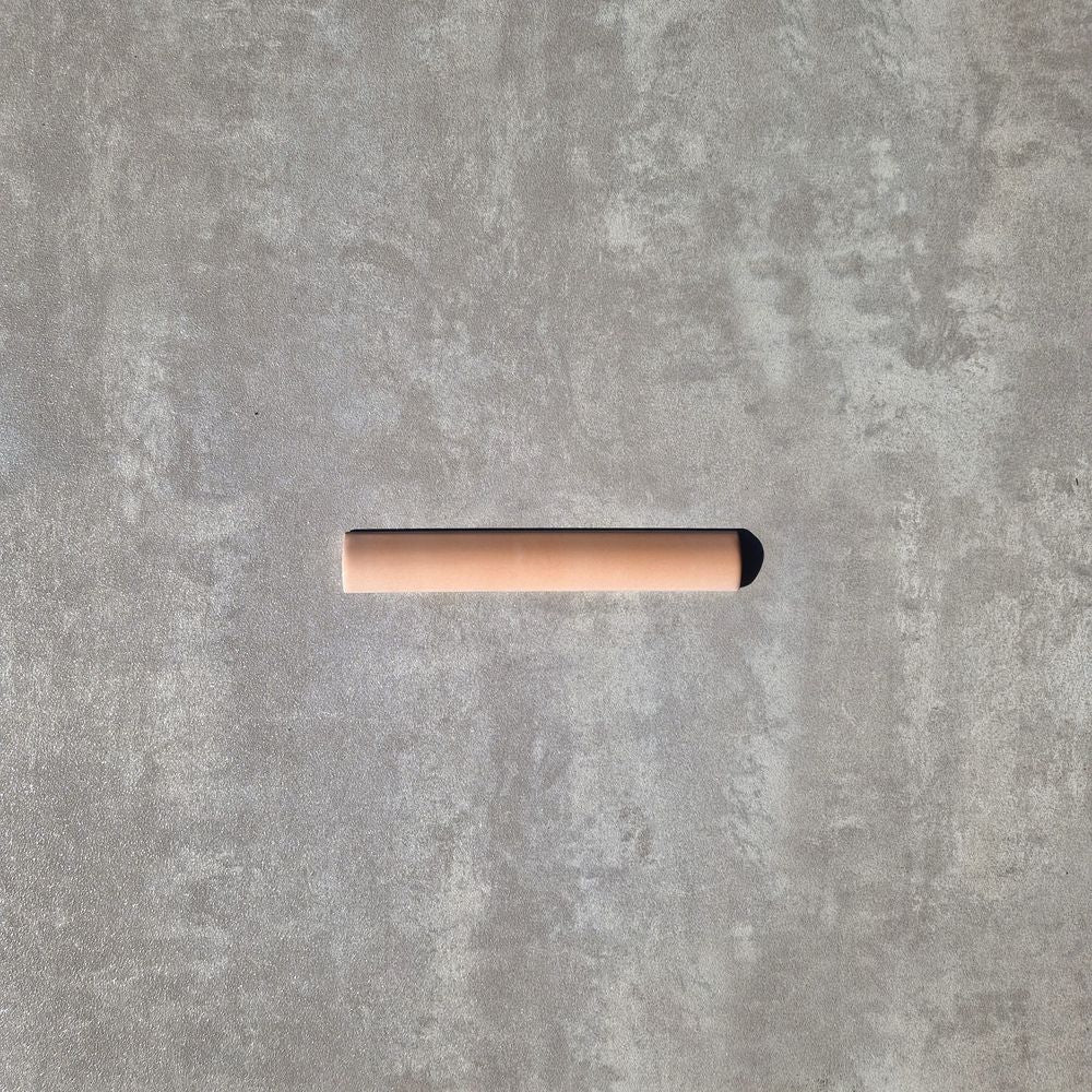 FULL BULLNOSE SAMPLE Liberty Blush Pink Pencil Bullnose Border Tile 3cm x 20cm