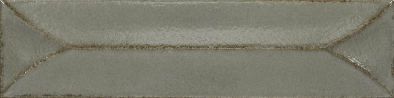 Baroque Decor Lichen Green Porcelain Wall Tiles 9.1cm x 37.5cm