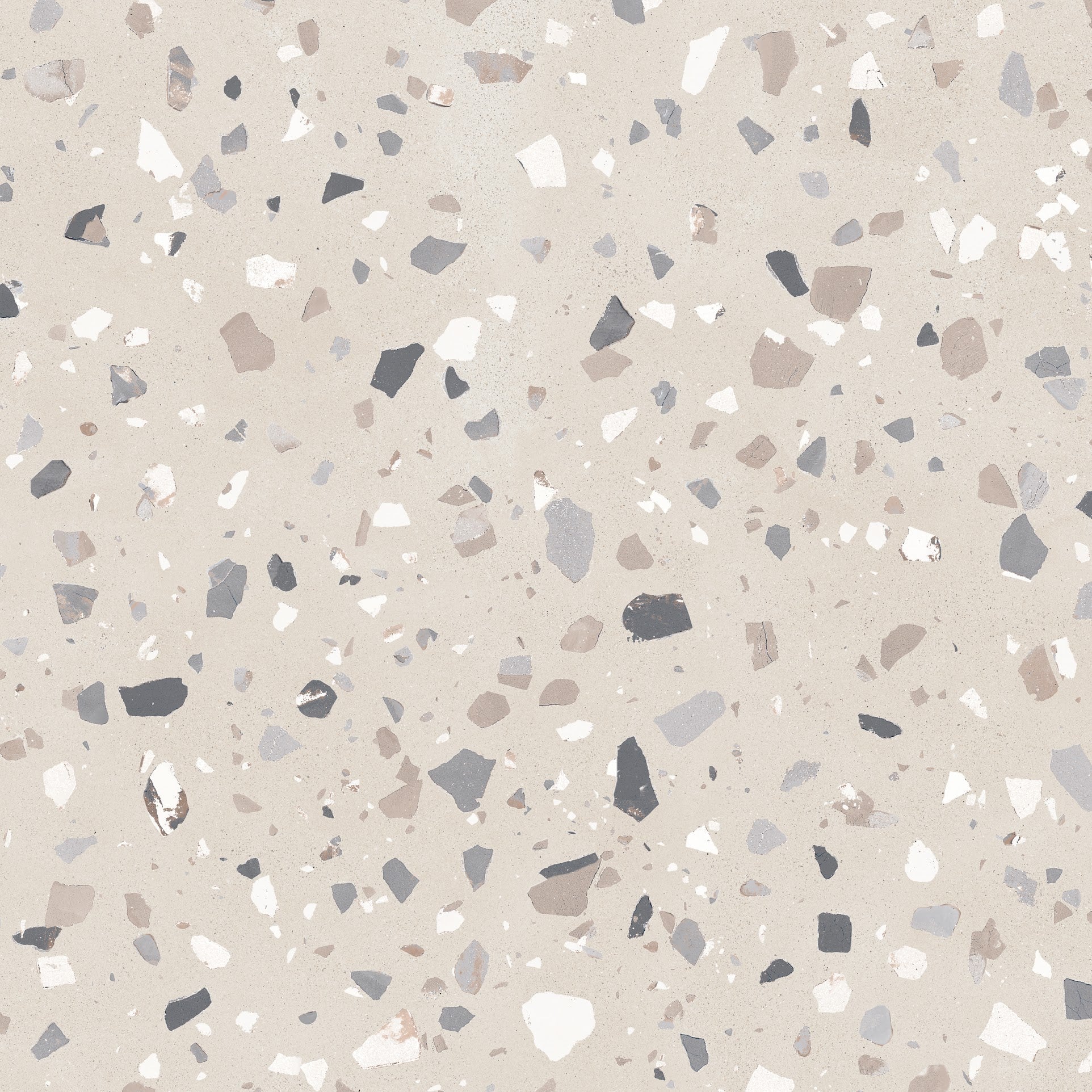 Verona Medium Sand Terrazzo Concrete style Porcelain Tiles 60cm x 60cm