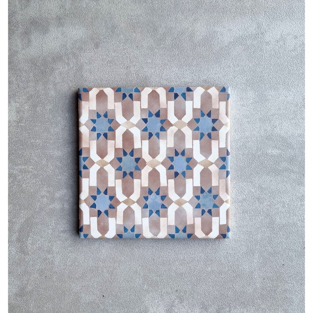 Marrakech E Mini Moroccan Porcelain Wall Floor Tile 15cm x 15cm