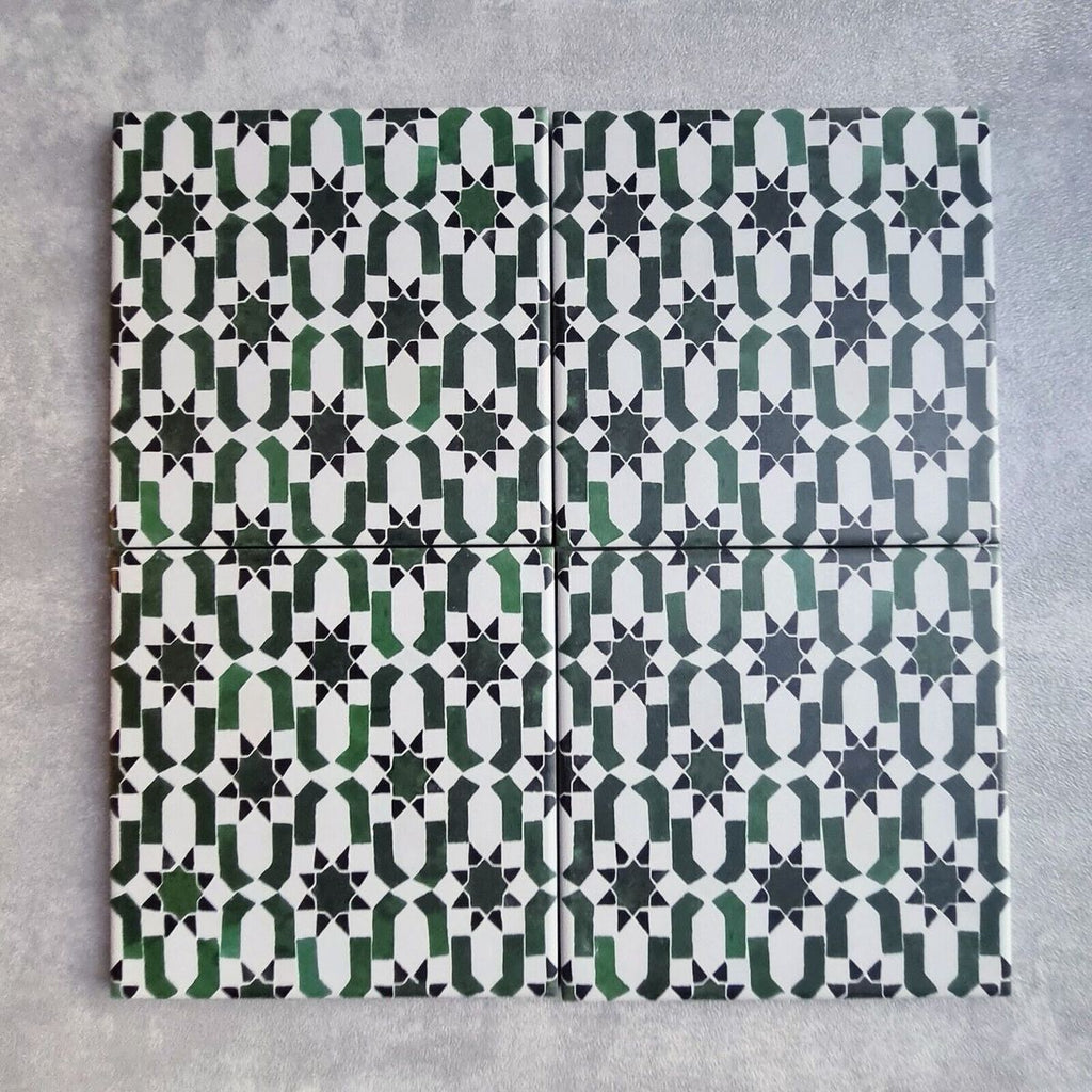Marrakech G Mini Moroccan Porcelain Wall Floor Tile 15cm x 15cm