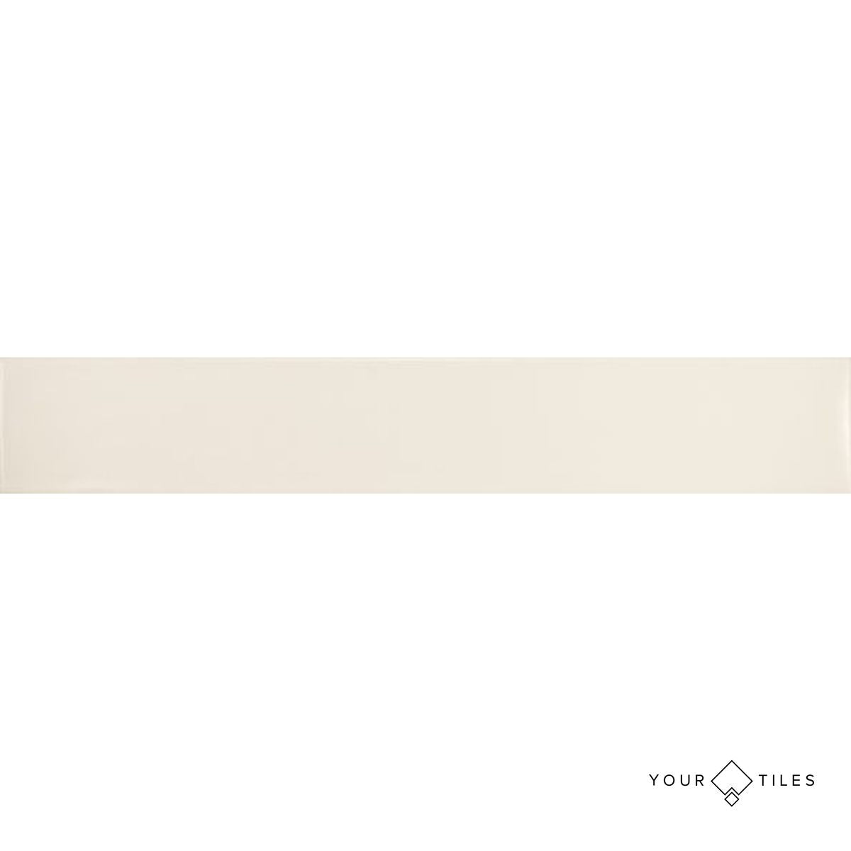 FULL TILE SAMPLE Evesham LONG MATT White 6.5 x 40cm