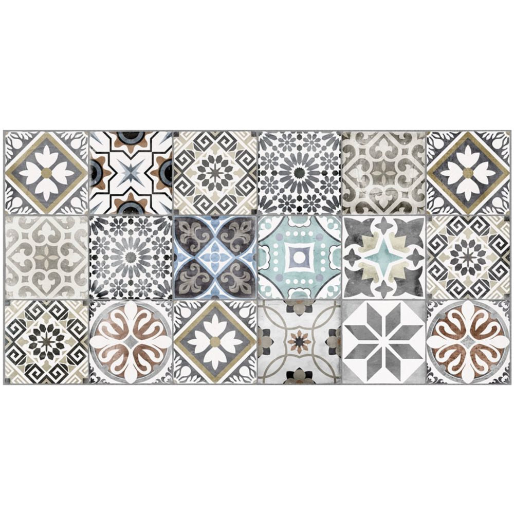 CUT TILE SAMPLE *2cm* Mediterraneo Patchwork Patterned Outdoor Slabs 50 x 100cm