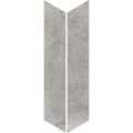 FULL TILE SAMPLE Monzo Stone CHEVRON Titanium 10cm x 53cm