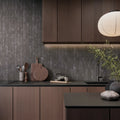 Amalfi Brick Nero Vintage Marble Wall & Floor Tiles 5.4cm x 22cm FULL TILE SAMPLE