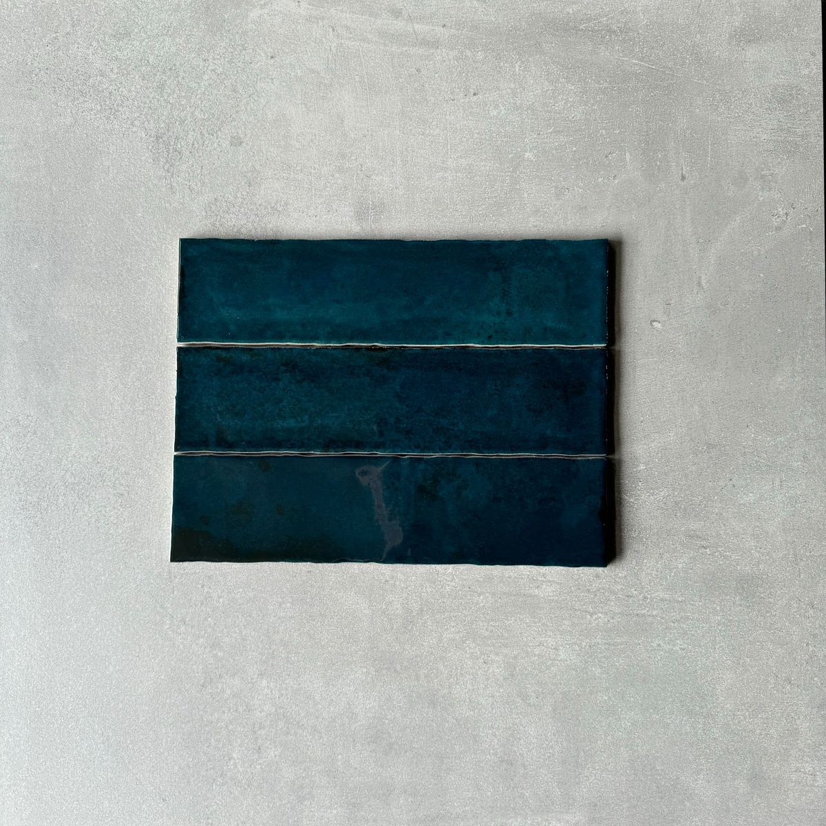 Nairobi Tile | Gloss Blue | Handmade Effect | Rustic Tile | 7.5cm x 30cm