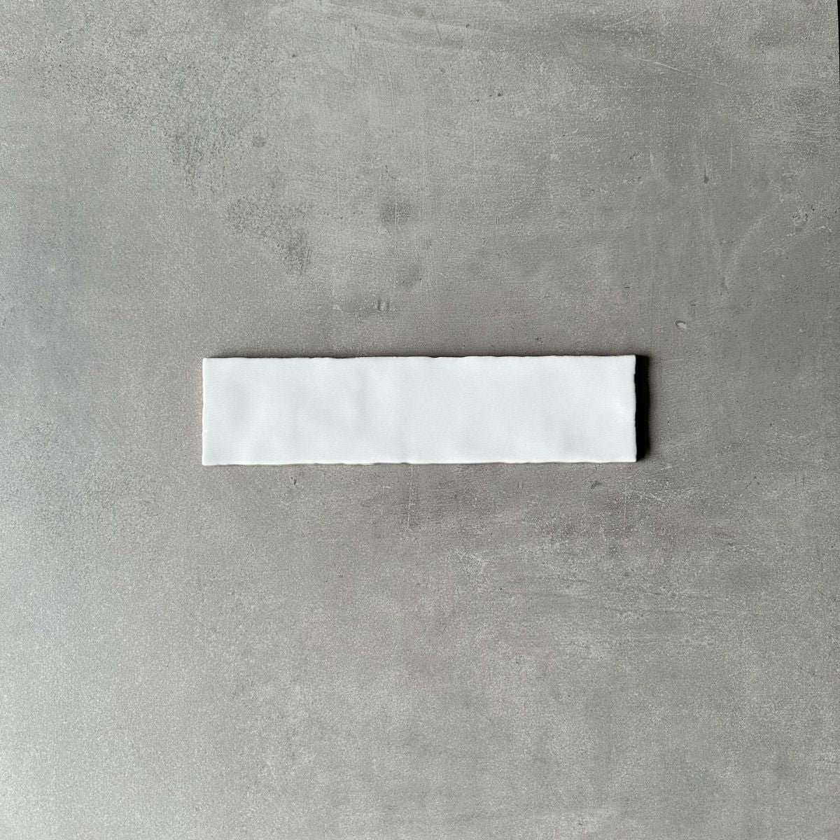 FULL TILE SAMPLE Nairobi GLOSS White 7.5cm x 30cm