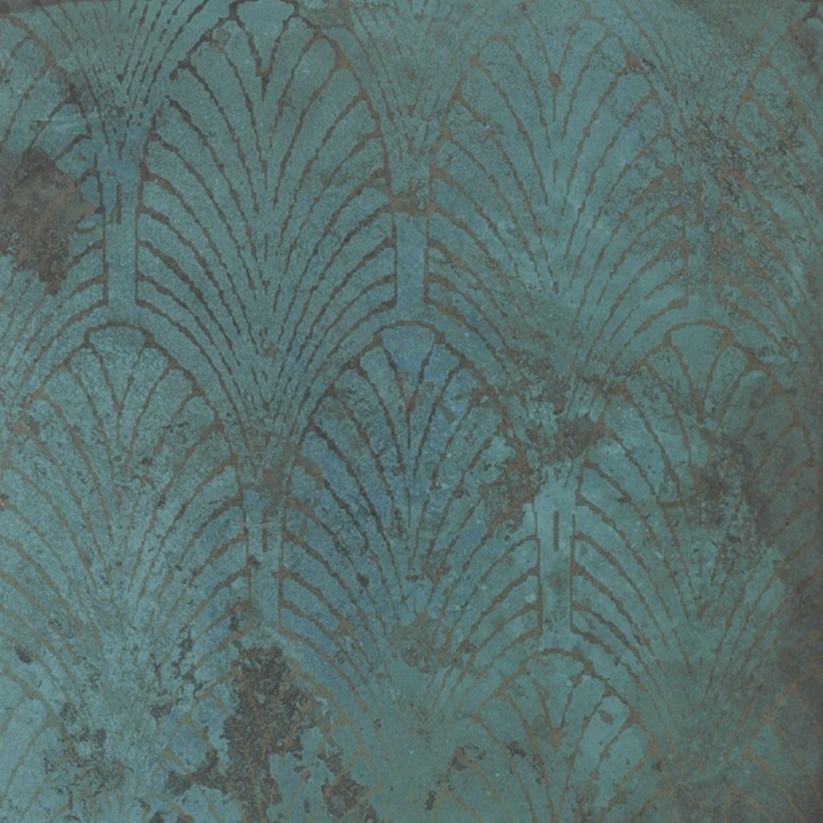 Verde Patterns Copper Oxide Metallic Wall & Floor Tile 60cm x 60cm