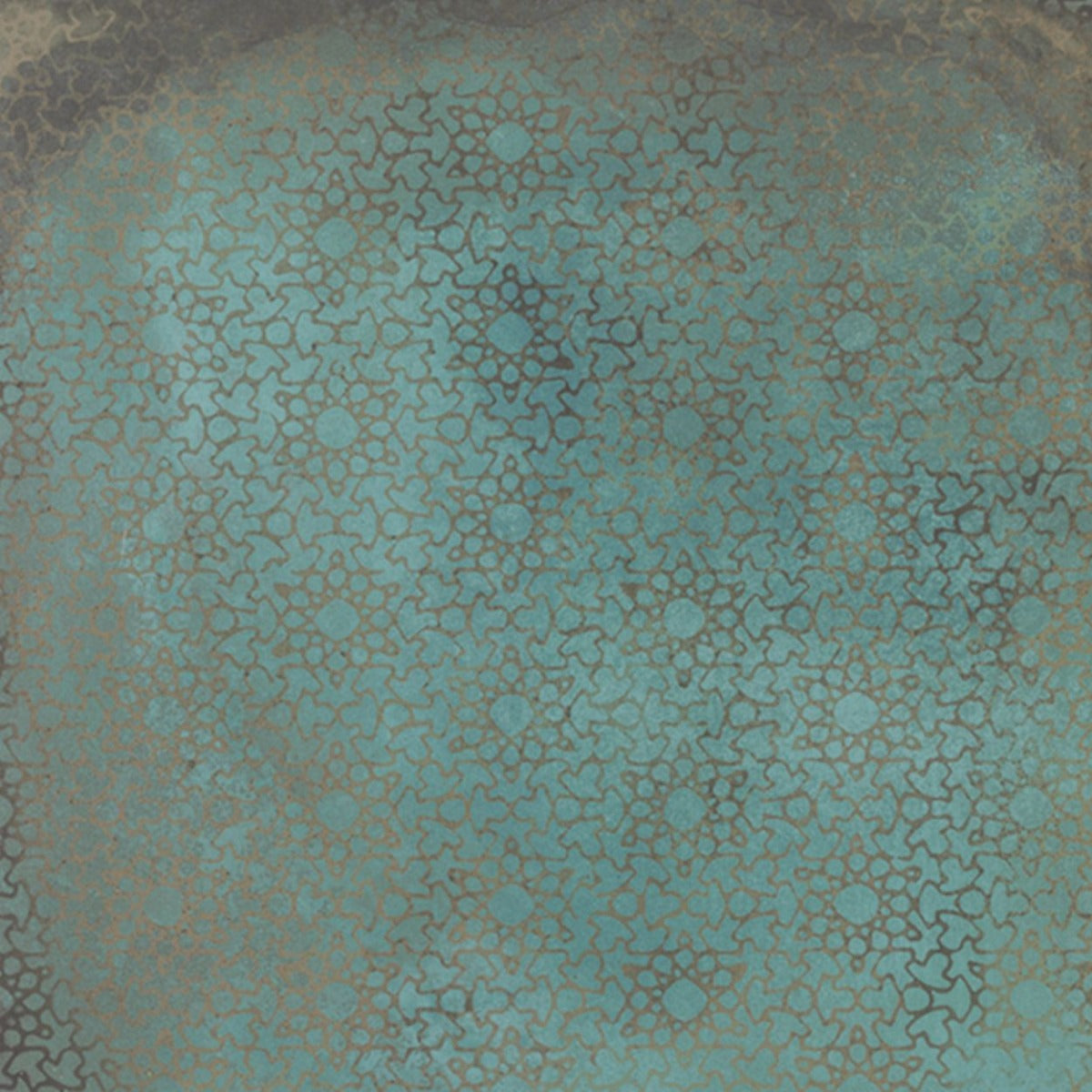 Verde Patterns Copper Oxide Metallic Wall & Floor Tile 60cm x 60cm