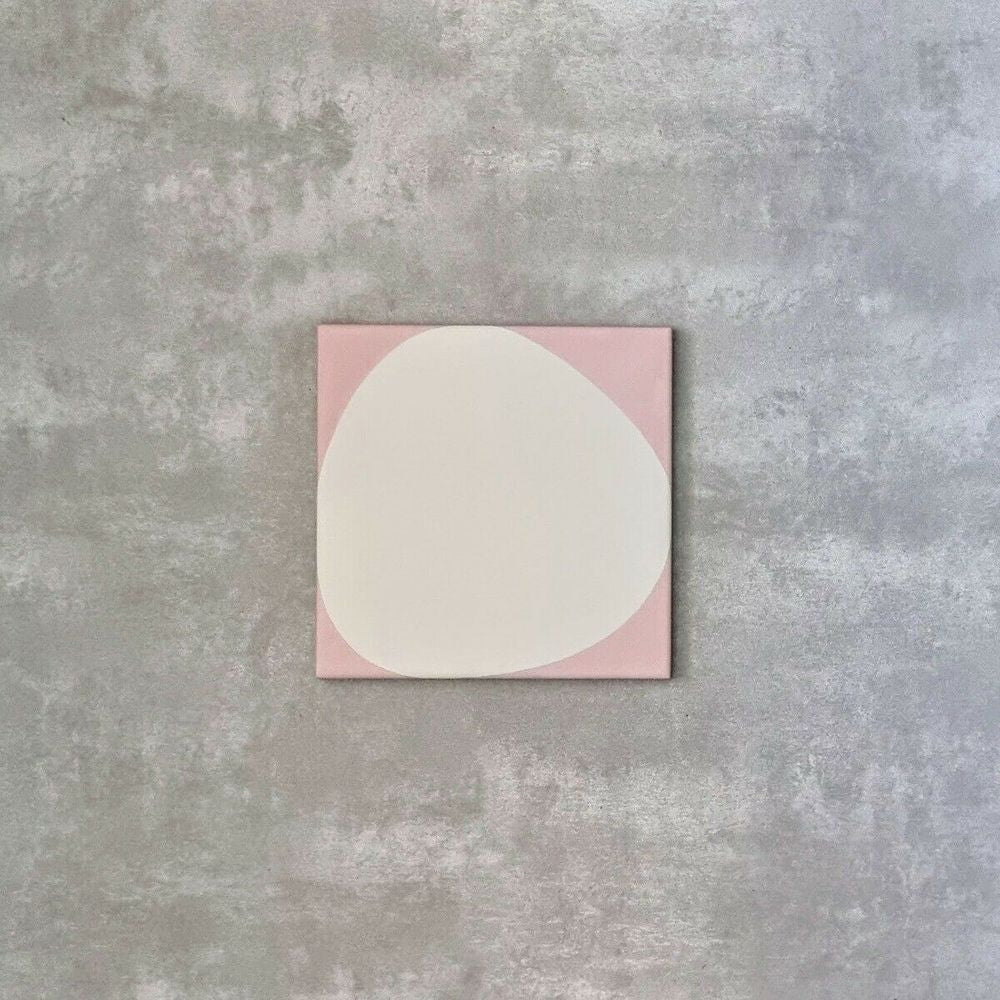 FULL TILE SAMPLE Pebbles Pink 20cm x 20cm
