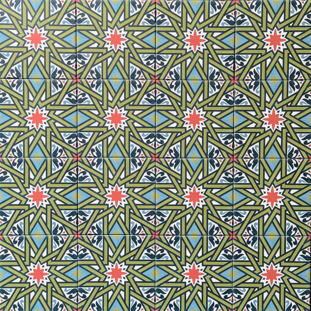 Persia Shiraz MINI Tile Multicolour 15cm x 15cm