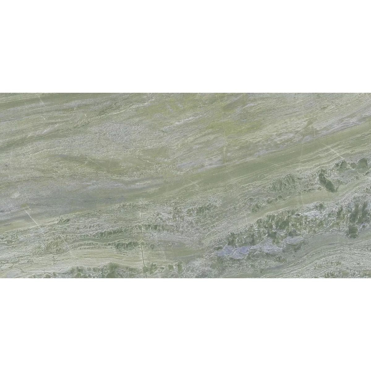 CUT TILE SAMPLE Petra Verde Green Stone Marble Style 30cm x 60cm (Cut piece 15cm x 30cm)