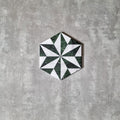 FULL TILE SAMPLE Piazza Emerald Green Hexagon 18.7cm X 21.6cm