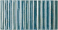 Pottery DECOR Tile | Prussian | Wall Tile | 5cm x 25cm | CUT TILE SAMPLE