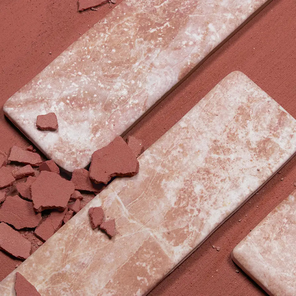 Amalfi Brick Rouge Vintage Marble Wall & Floor Tiles 5.4cm x 22cm