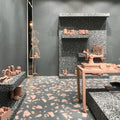 CUT TILE SAMPLE Melody ROCK Terrazzo Green 60 x 60cm