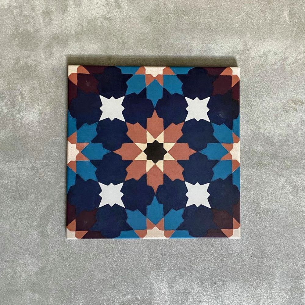 Madeira Disco Tile | Multicoloured | Moroccan Tiles | Wall & Floor | 20cm x 20cm