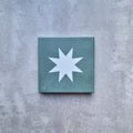 FULL TILE SAMPLE Rubins Green Decor MINI 15cm x 15cm