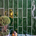 Cottage Tile Gloss Victorian Green Handmade Effect Rustic Tile 7.5cm x 30cm