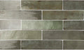 FULL TILE SAMPLE Nomad Sage Green Brick Industrial Style Wall Tiles | 6cm x 24.6cm