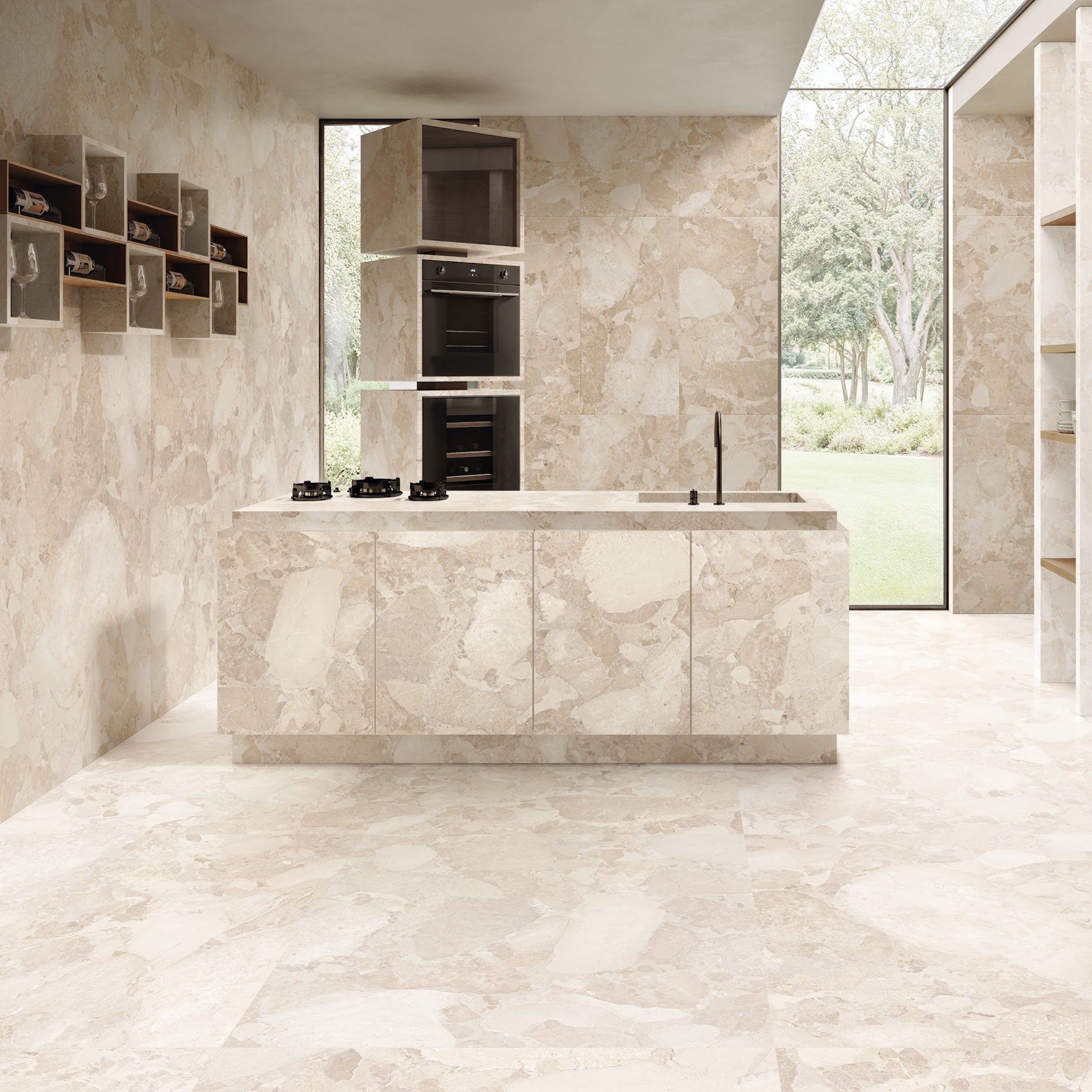Riad Avorio Sassi Terrazzo Stone | Wall & Floor Tiles | 60cm x 120cm