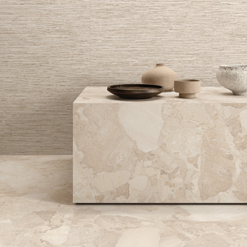 Riad Avorio Sassi Terrazzo Stone | Wall & Floor Tiles | 60cm x 60cm