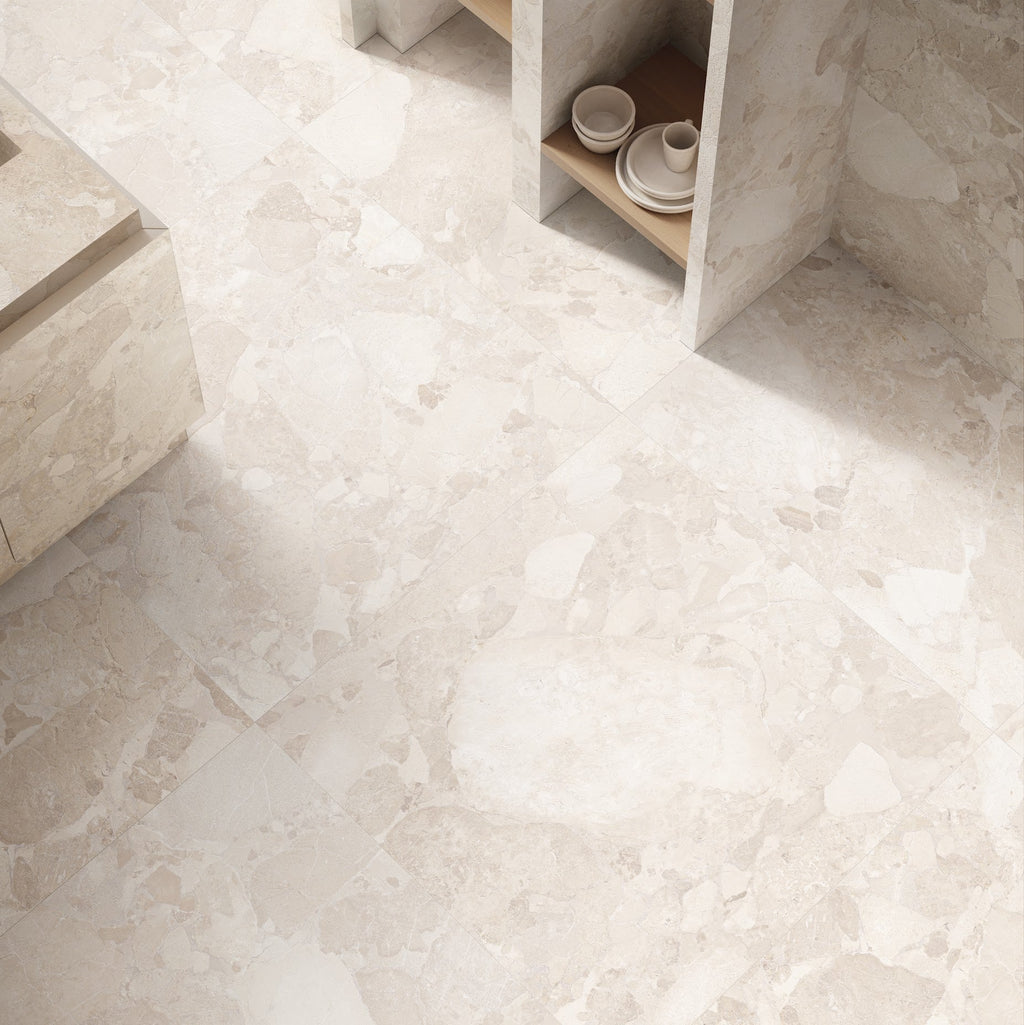Riad Avorio Sassi Terrazzo Stone | Wall & Floor Tiles | 60cm x 60cm