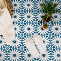 FULL TILE SAMPLE Souk Blue B Pattern 20cm x 20cm