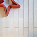 FULL TILE SAMPLE Sydney Antique White Base Victorian Wall Tiles 7.5cm X 30cm