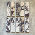 FULL TILE SAMPLE | Fayrouz Honed Viola Marble | 5cm x 20cm