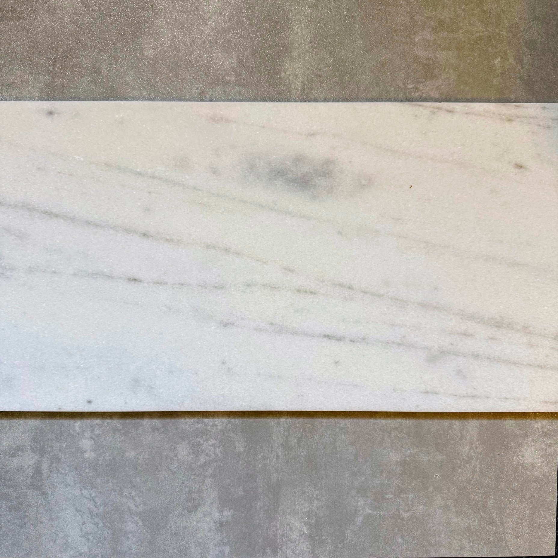CUT TILE SAMPLE | Fayrouz Honed White Marble | 30.5cm x 61cm