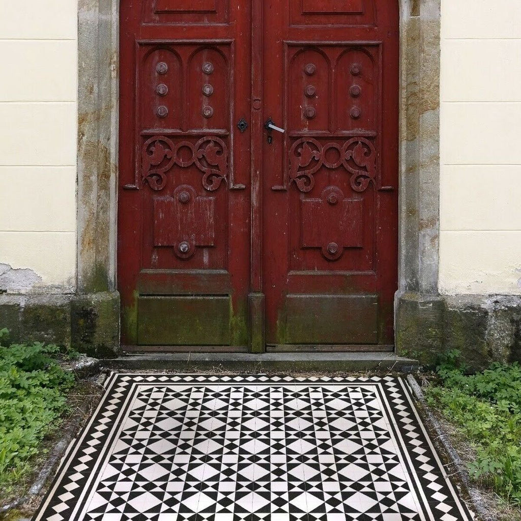 Richmond Decor White Manor Victorian Style Tiles 20cm x 20cm