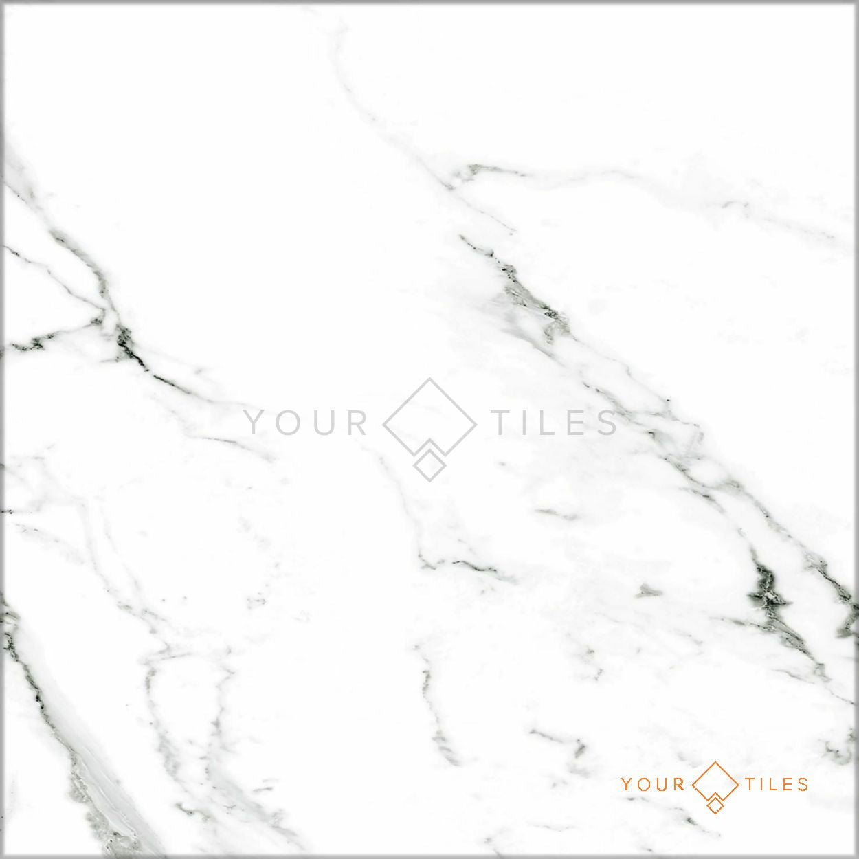 FULL TILE SAMPLE Florence GRAND Calacatta White 50cm x 50cm