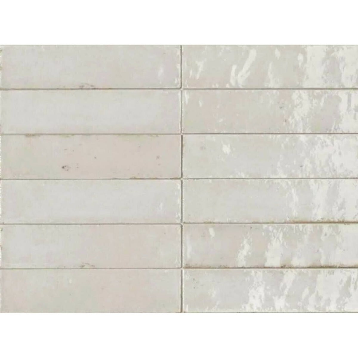 Levent Antique White Tile Wall & Floor Porcelain Tiles 6cm x 24cm