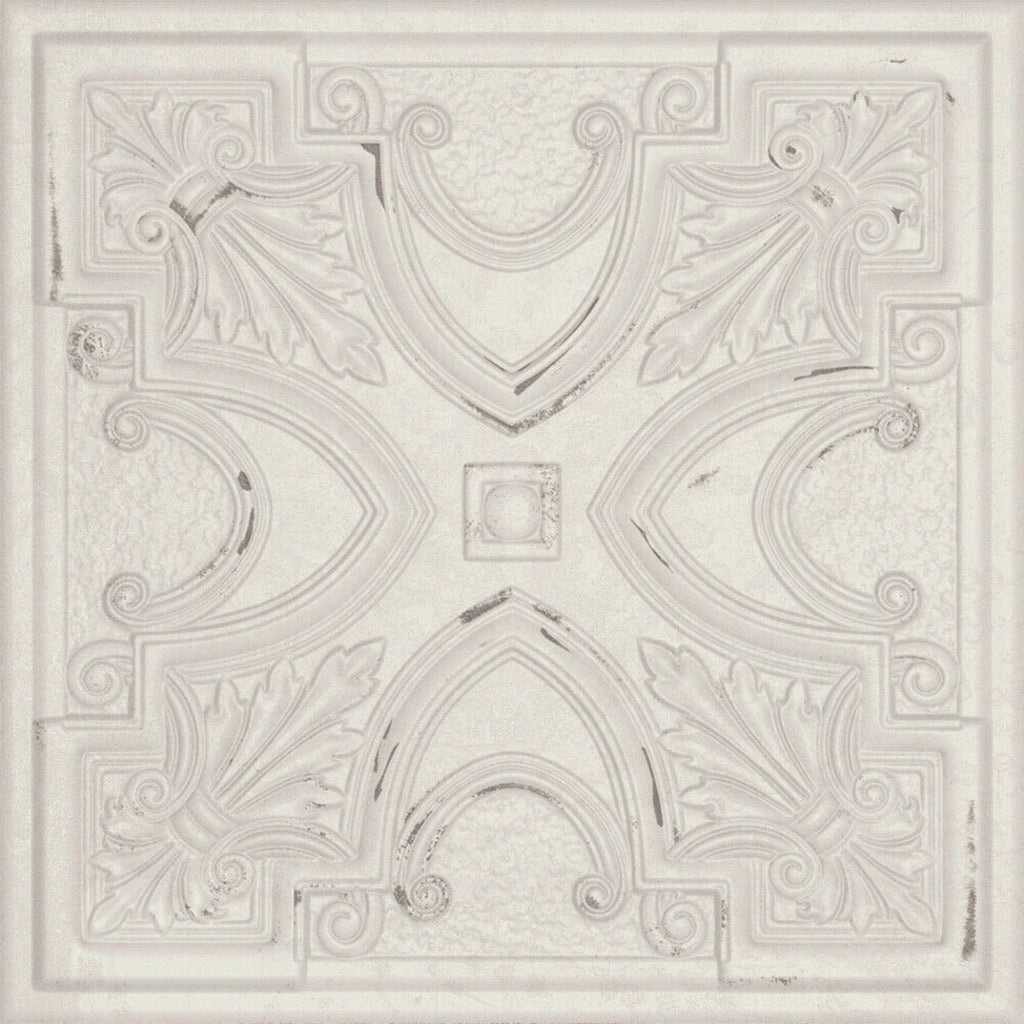 Regency Tin White Embossed Wall Panel Tiles