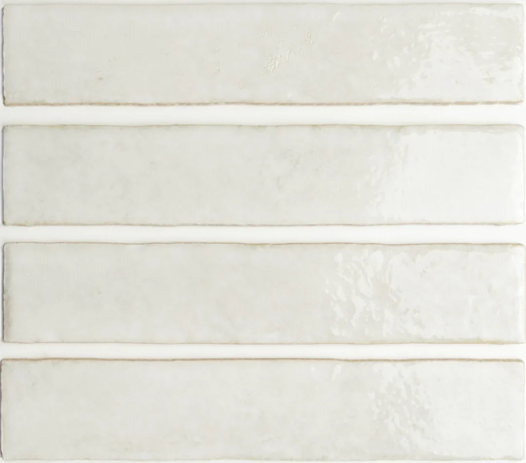 Pottery Brick Tile | Blanco | Wall Tile | 5cm x 25cm | FULL TILE SAMPLE