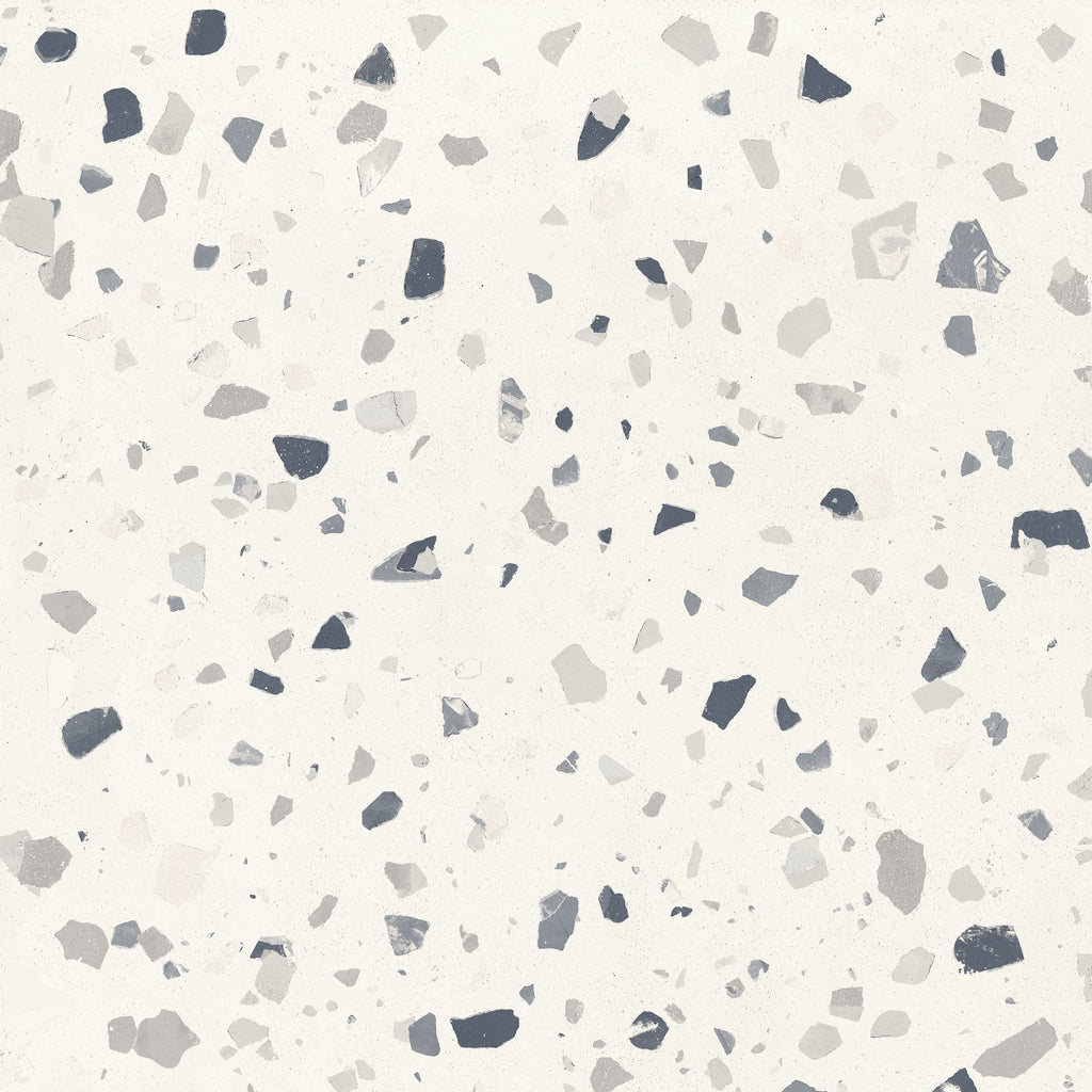 Verona Medium White Terrazzo Concrete style Porcelain Tiles 60cm x 60cm