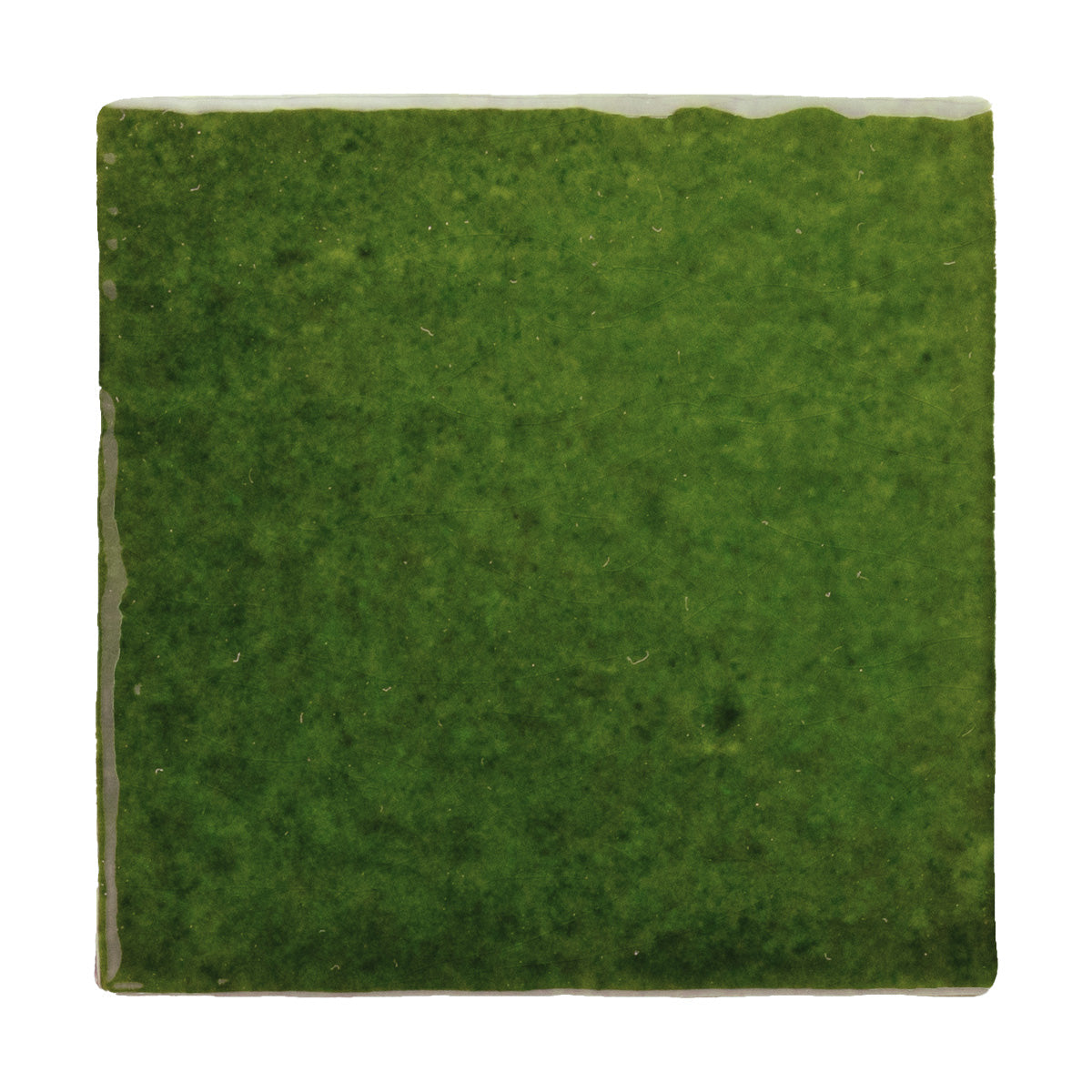 Bora Bora Tourmaline Green Square | Flux Glaze Finish | Wall Tile | 10cm x 10cm